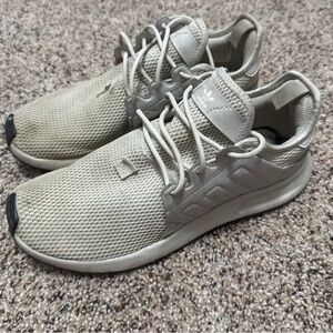 Adidas Cream Athletic Shoes